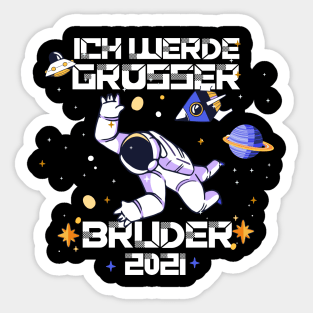 Großer Bruder 2021 Astronauten Astronaut Planeten Sticker